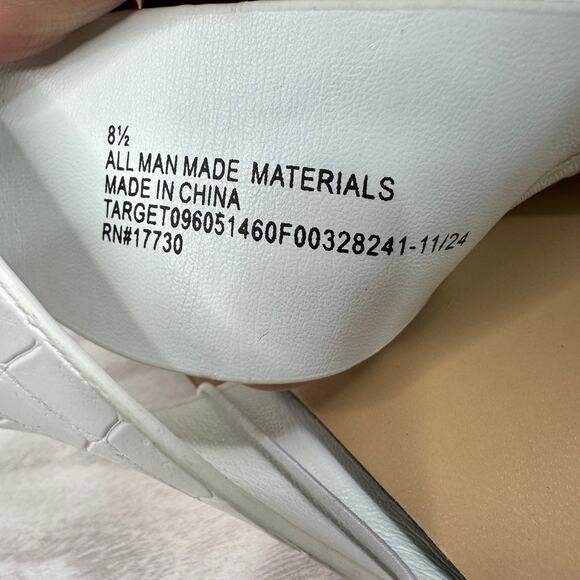 Universal Thread Bundle Flat Sandals 8.5 Brown White Slingback Roe Ring Comfort - Picture 13 of 14